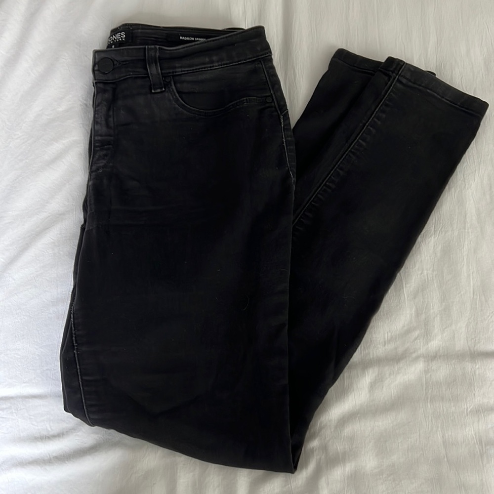 JONES NEW YORK Madison Skinny Black Jeans